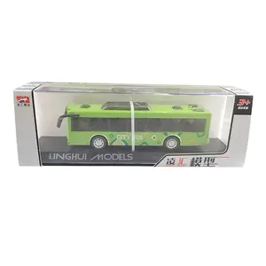 Fabrika fiyat otobüs modeli çocuk oyuncakları alaşım araba otobüs oyuncaklar çocuklar için diecast oyuncak 1/18 ekskavatör