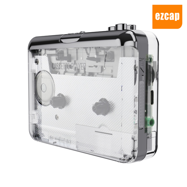 Factory Transparent Mini Tape Recorder USB Cassette Player MP3 Tape Converter With Recording Function and Audacity Support