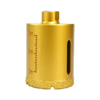 Broca de diamante Liqsteel personalizada para amoladora angular M10, soldada al vacío en seco, de 6mm-80mm, para perforar porcelana, cerámica, azulejos, mármol y granito.