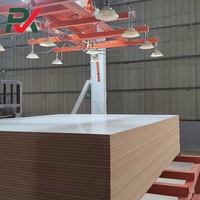 Panneau MDF/HDF mélaminé Darx 4*8 pieds 2100*2800 ou 1830*2750 12mm 15mm 16mm 18mm Panneau MDF haute brillance pour meubles