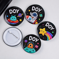 Broche Logo personnalisé personnalisé, Badge de boutons en métal avec broche de sécurité
