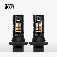 Feux LED de recul pour voitures Tcart Dual Color Switchback 1156 Ba15s 7443 1157 3157 BA15D Car Canbus T20 36 SMD 3030 Drl