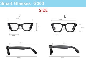 スマートグラス ウェアラブルヘッドセット 撮影カメラ付き BTオーディオ通話 AI写真認識 音声録音 - Product Image 4