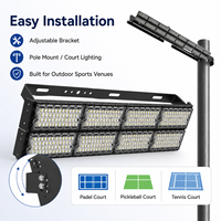 Luz LED para Cancha de Pickleball y Tenis, Exterior, IP66, Estadio Deportivo, 160LM/W, 300W, 500W, 600W, COB, Alta Luminosidad, Antideslumbrante