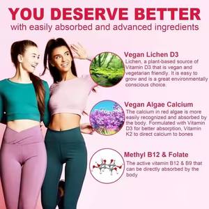 Multivitamínico para mujer de etiqueta privada con hierro + calcio Suplemento dietético de goma para energía y salud inmunológica - Product Image 4