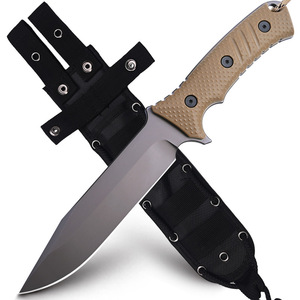 Couteau de survie tactique OEM personnalisable Kristoff 2ème génération, manche Craton, lame droite en acier inoxydable à pointe clip. - Product Image 2