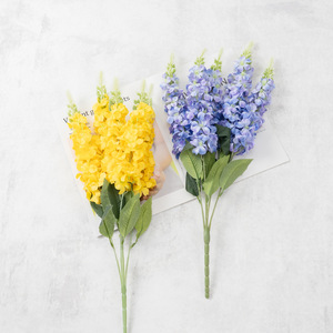 Retro Five-pronged Golden snapdragon <b>Artificial</b> Silk <b>Flower</b> B&B Floor <b>Arrangements</b> Tabletop <b>Vases</b> Interior Styling Photo-prop - Product Image 4
