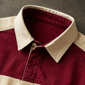 Maglietta Polo Rugby Personalizzata OEM ODM per Uomo, Bicolore con Ricamo, Manica Lunga, <span class=keywords><strong>Abbigliamento</strong></span> Streetwear su Misura - Product Image 2