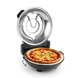 <span class=keywords><strong>Horno</strong></span> Eléctrico <span class=keywords><strong>para</strong></span> Pizza de 12 Pulgadas con Placa de <span class=keywords><strong>Cerámica</strong></span>, 1200W, Multifunción, Temperatura Ajustable, Calentamiento sin Aceite, Fácil de Usar en el Hogar - Product Image 1