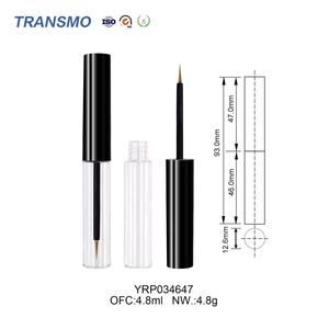 Emballage de flacon de sérum pour cils de 4 ml avec étiquette privée personnalisée, vente en gros, usine, tube en plastique vide avec brosse - Product Image 2