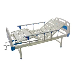 Two Cranks Functions Adjustable Bed Medical Manual Hospital Care Bed for Clinic