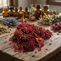 Fleur d'Anar naturelle Punica Granatum, fleur séchée, matière première botanique, qualité parfumée, ingrédient végétal, origine Inde