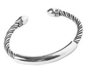 Groothandel Plaat 925 Sterling Zilveren Manchet Armband Armband