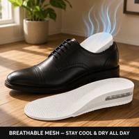Semelles Confortables Rehaussantes pour Chaussures, 5CM, Respirantes, avec Coussin d'Air, pour Hommes et Femmes