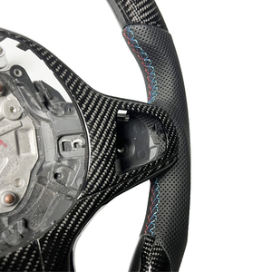 Volante de Fibra de Carbono Personalizado para <span class=keywords><strong>BMW</strong></span> G20 G38 F10 F30 F50 F31 F35 E90 E92 E45 - Product Image 5
