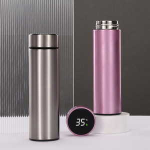 Borraccia digitale da 500 ml con logo personalizzato con <span class=keywords><strong>Display</strong></span> a LED per temperatura in acciaio inossidabile 500 ml Termo Termo tazza Smart - Product Image 3