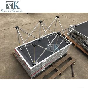 Scène de plateforme facile à installer, finition en tapis rouge, scène portable - Product Image 5