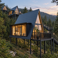 Cabine Conteneur Moderne Préfabriquée pour Tiny House, Usage en Resort Extérieur, Parc de Vacances, Magasin/Bureau - Conception Respirante, Garantie 2 Ans