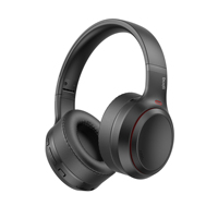 Casque audio sans fil Budi Tws, stéréo, à réduction de bruit, pliable, pour jeux, avec basses puissantes