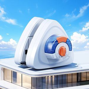 Outil de nettoyage de fenêtres magnétique, nettoyeur de fenêtres magnétique réglable, brosse de nettoyage de fenêtres double face pour les fenêtres vitrées en hauteur - Product Image 1