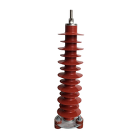 Parafoudre à oxyde de zinc sans interstice HY5WZ-51/134 5kA 65kA à base de bride en caoutchouc de silicone pour protection contre la foudre 35kV