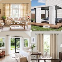 Tringle à rideau monobloc de qualité supérieure, tringle fixe, longue et extra large, pour décoration de grandes fenêtres