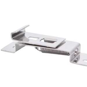 2Pcs European Edelstahl Auto nummer Nummern schild Rahmen halter Halterung Rack für Wohnmobil Anhänger LKW Clips Abdeckung Feder - Product Image 5