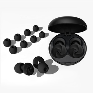 Bouchons d'oreilles anti-bruit en silicone réutilisables pour dormir, 4 tailles - Product Image 2