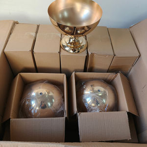 고급 금속 꽃병 철제 골드 화병 테이블 센터피스 가정 호텔 웨딩 프리미엄 테이블 장식 - Product Image 6