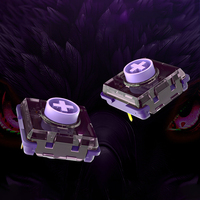 Interrupteur tactile silencieux Kailh Purple Glede, à clic léger et fluide, à faible profil, pour clavier mécanique de jeu