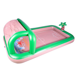 <span class=keywords><strong>Piscine</strong></span> gonflable <span class=keywords><strong>pour</strong></span> enfants en PVC, design football de plage d'été, grande <span class=keywords><strong>piscine</strong></span> extérieure avec palmiers, logo couleur personnalisé - Product Image 3