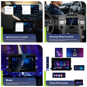 Autoradio Android Hikity 4+64G 7 pouces pour <span class=keywords><strong>Ford</strong></span> F-150/F250 Fusion Escape Montego, CarPlay sans fil, Android Auto, GPS, WiFi, vente en gros - Product Image 3