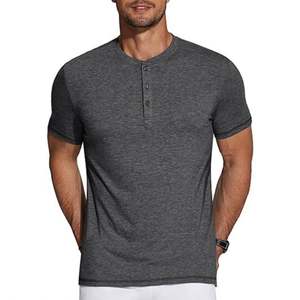 Camiseta Vintage Gris Oscuro de Algodón 100% para Hombre, Ropa Deportiva de Moda con Logotipo al por Mayor, Impresión Serigráfica, Corte Regular, Tallas Grandes - Product Image 1