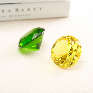 Neu eingetroffen: 6 cm große, grüne K9-Kristall-Herz-Diamant-Briefbeschwerer, personalisierbare Sammlerstücke für Heim- und Hochzeitsdekoration - Product Image 4