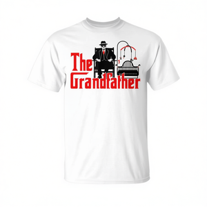 T-shirt The Grandfather pour homme, blanc, avec motif graphique, cadeau pour la fête des pères - Product Image 1