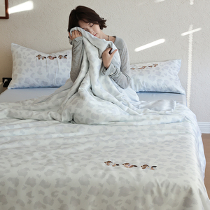 Ensemble de literie Fanno Premium Lenzing Ten Cel, motif mignon de cheval bouffant, 100% lyocell, doux et soyeux, respirant, ensemble de housse de <span class=keywords><strong>couette</strong></span> 4 pièces - Product Image 4