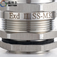 Presse-étoupe en acier inoxydable sécurisé et résistant à la corrosion, filetage G G1-1/2 NPT1/2 pour câbles de 32-38 mm et 7-12 mm, presse-étoupe antidéflagrant