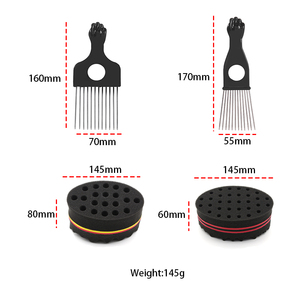 Éponge à cheveux personnalisée de haute qualité, boucles torsadées, <span class=keywords><strong>dreadlocks</strong></span>, ensemble de peignes en mousse <span class=keywords><strong>pour</strong></span> hommes noirs - Product Image 6