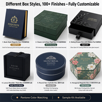 Boîte magnétique noire mate de luxe personnalisée pour serviette compressée, emballage en papier rigide pliable écologique, boîte cadeau avec logo doré