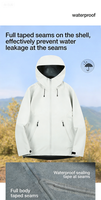 Harga Pabrik Jaket Safari Musim Panas Ukuran Besar Tipis Tahan Air 5000mm Bernapas Anti Angin Ski Snowboard Berkerudung Resleting Dapat Dilepas