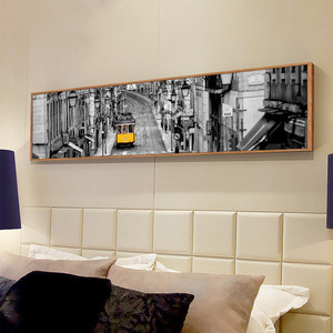 De construcción de la ciudad de noche paisajes arte <span class=keywords><strong>pintura</strong></span> de la lona - Product Image 5