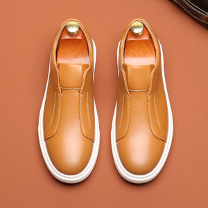 Zapatos Formales Italianos Clásicos para Hombre, Sin Cordones, Punta Cuadrada, para Oficina y Carrera Profesional, de Cuero PU Acolchado, para Caminar - Product Image 2