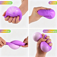 HARDWORK Anti-Stress Jouet Extensible en Forme de Boulettes de Raviolis Vapeur Rembourrées, Petit Kit Mochi Squishy en Forme de Boulette de Raviolis Vapeur