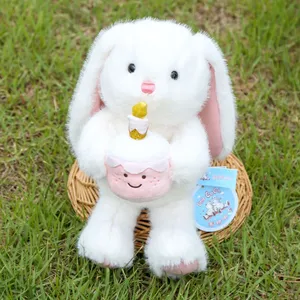 Dudu <span class=keywords><strong>Amy</strong></span> Rabbit Cake Style Juguete de peluche Cute Bunny Cloth Doll Bordado Regalo para niños para aliviar el estrés de Pascua - Product Image 5