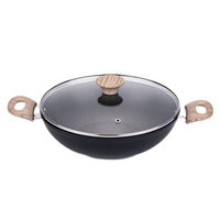 Poêle de cuisine en aluminium forgé pour restaurant Poêle de service 28cm