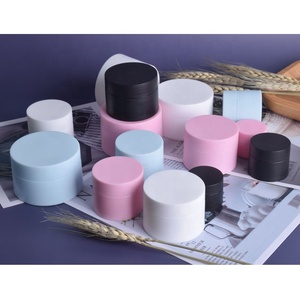 Giá thấp hơn 5g 15g 20g 30g 50 g 50ml 100ml đôi Tường Vòng Stackable đen trắng mỹ phẩm lọ nhựa PP Jar với nắp - Product Image 2