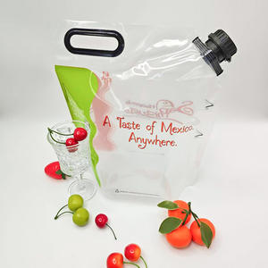 Bolsa con Boquilla Transparente Personalizada con Logotipo Impreso en Huecograbado, Portátil, a Prueba de Fugas, para Bebidas, Té, Zumo, Cerveza, Champaña - Product Image 5