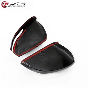 Accessoires de couverture de rétroviseur de voiture FUXINGTAI, motif en fibre de carbone, protection de rétroviseur, garniture pour <span class=keywords><strong>KIA</strong></span> <span class=keywords><strong>SPORTAGE</strong></span> <span class=keywords><strong>NQ5</strong></span> 2021 - Product Image 4