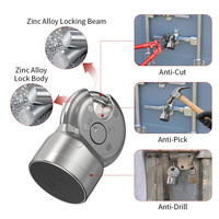 Cadenas intelligent NFC passif en alliage de zinc avec bouton rétractable pour unités de stockage commerciales et industrielles, serrure de sécurité pour porte à volet roulant