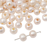 Perles d'eau douce naturelles 9-10mm en gros trou de 2-2.5mm AAAA-AA perles de différentes qualités pour la fabrication de bijoux fournitures